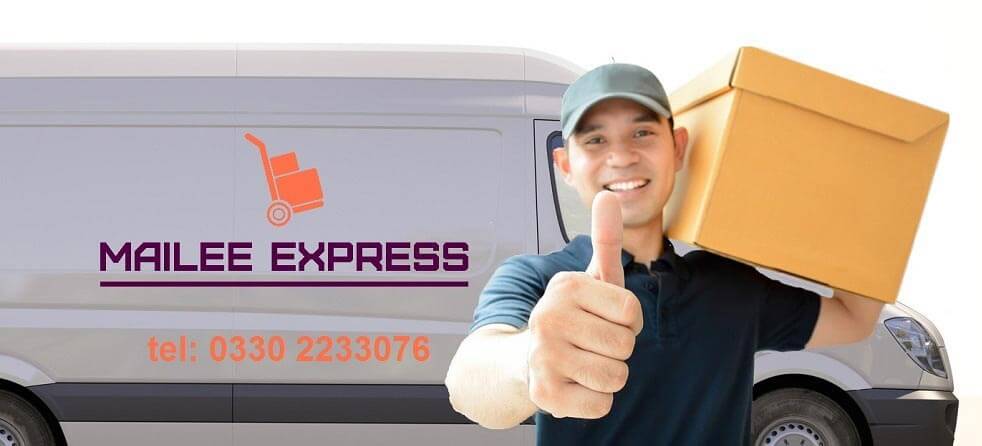 same day courier giving thumbs up